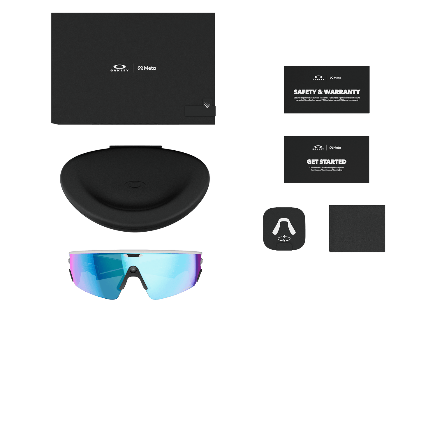 Oakley Meta Vanguard Glasses - White Prizm Sapphire