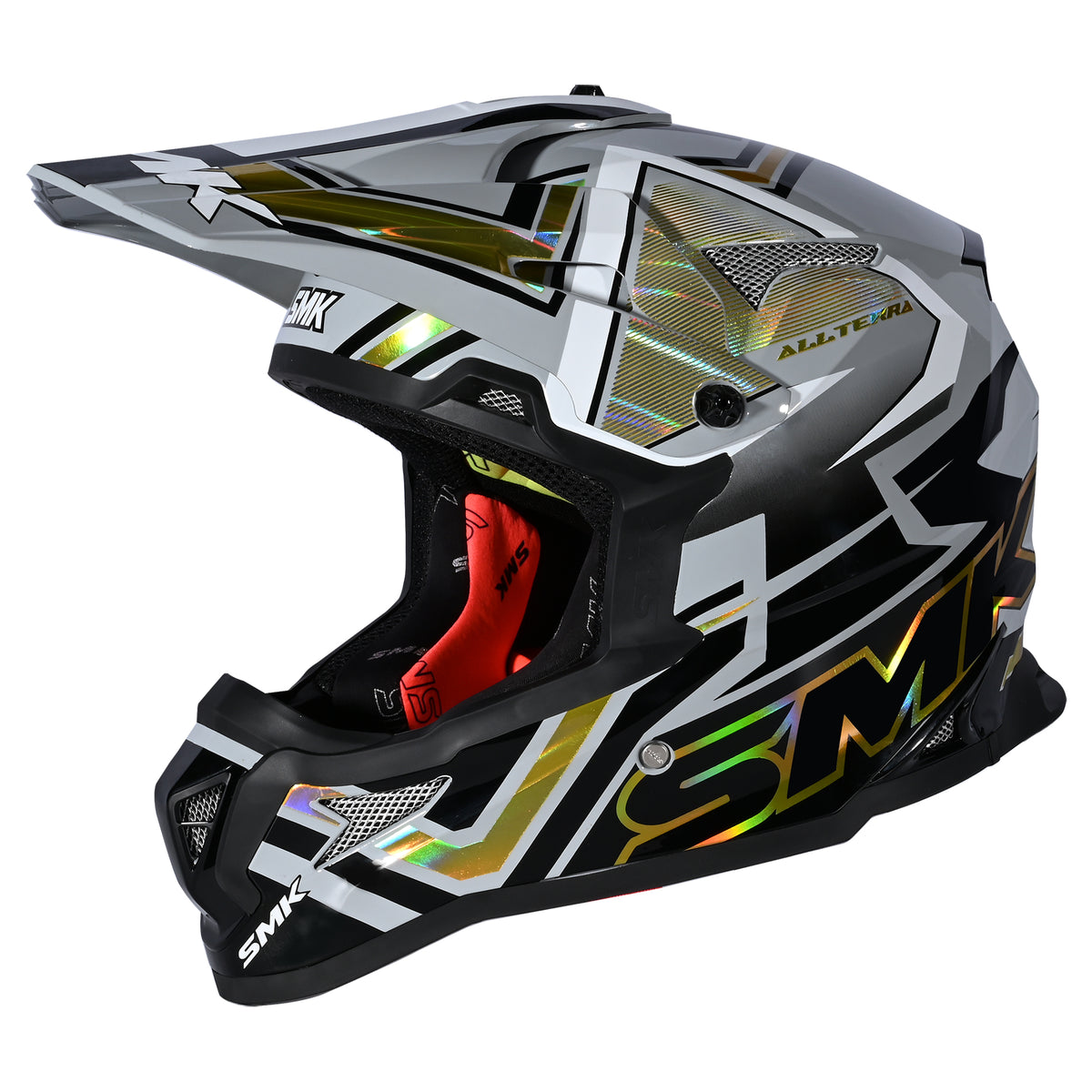 SMK Allterra Helmet X-Aces - Grey / Black / Orange GL627
