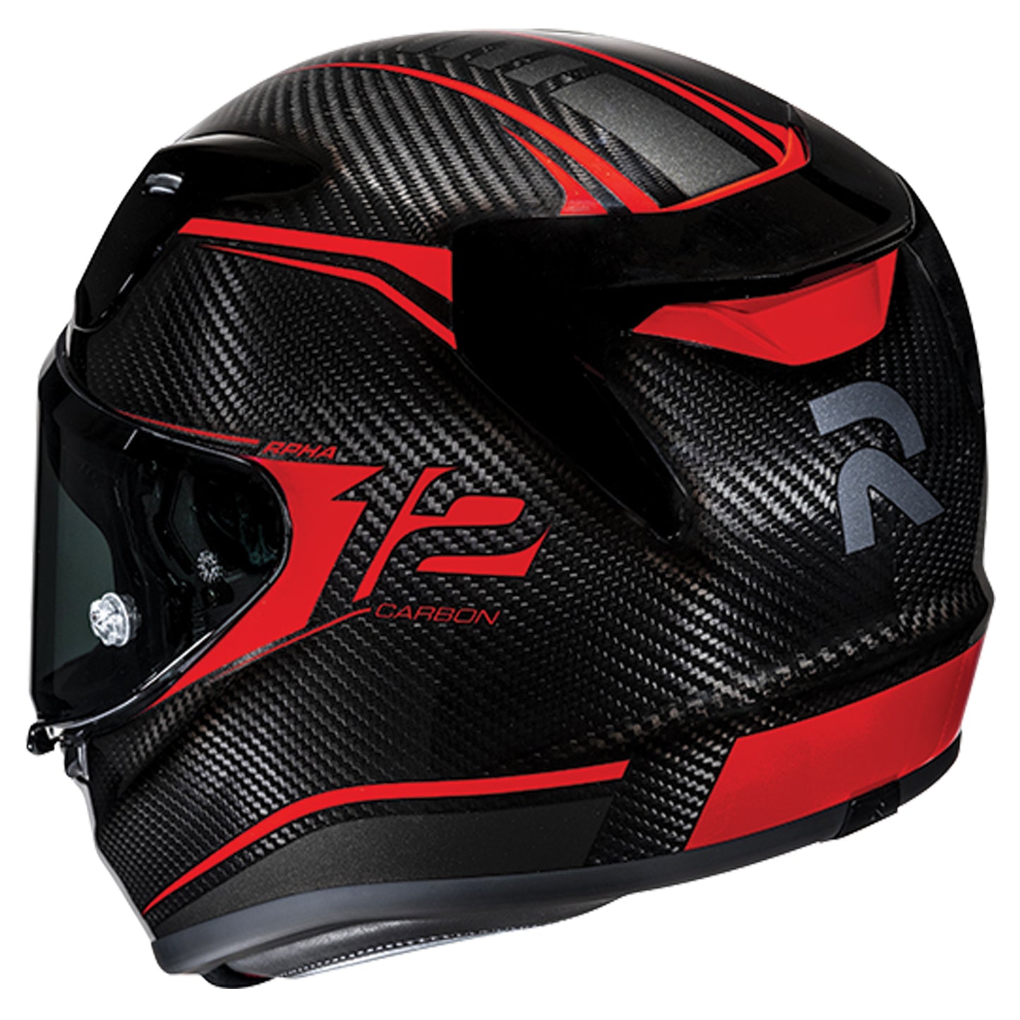 HJC RPHA 12 Helmet Carbon Keres MC-1 - Black / Red