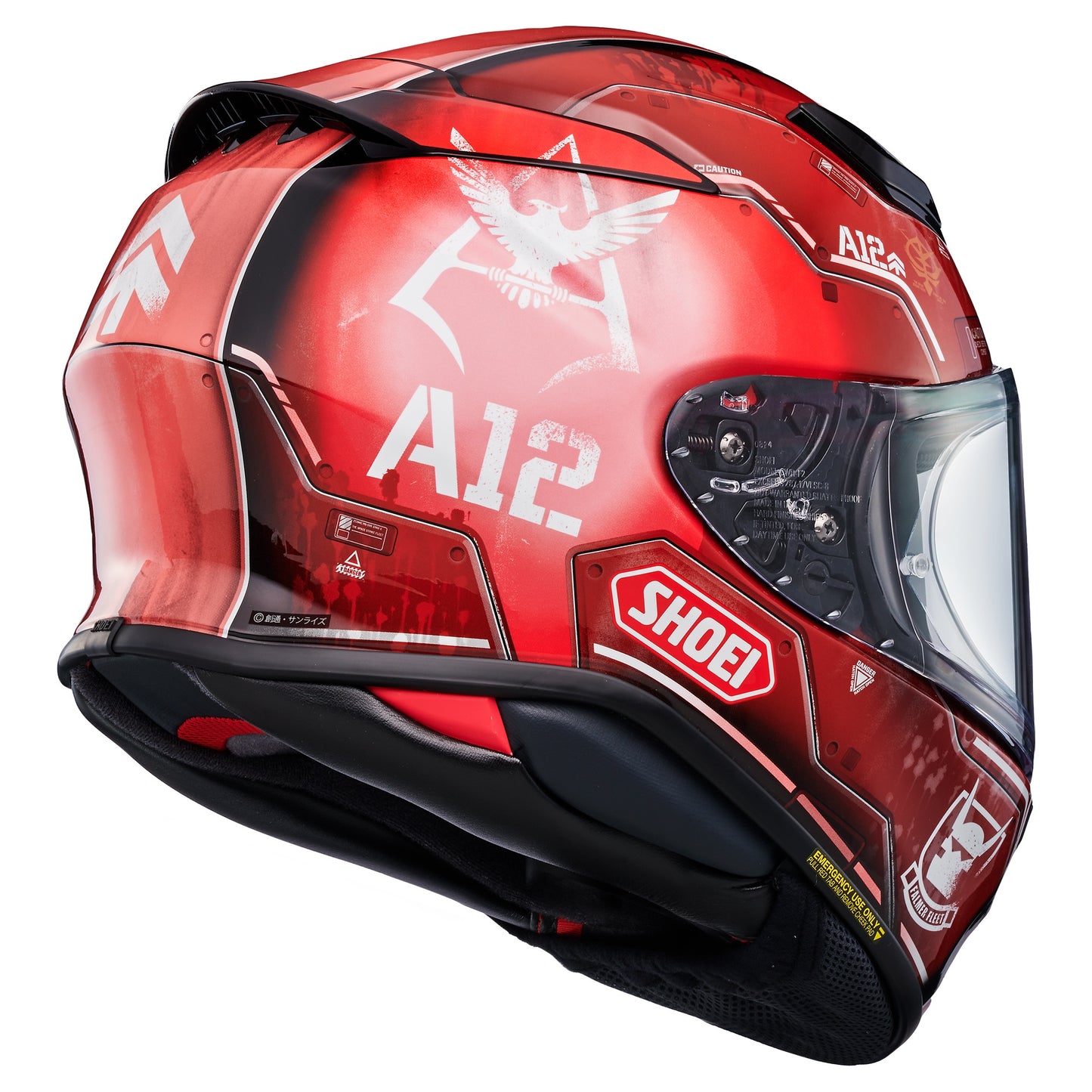 Shoei NXR2 Helmet MS-06S Char Zaku II TC-1 - Red