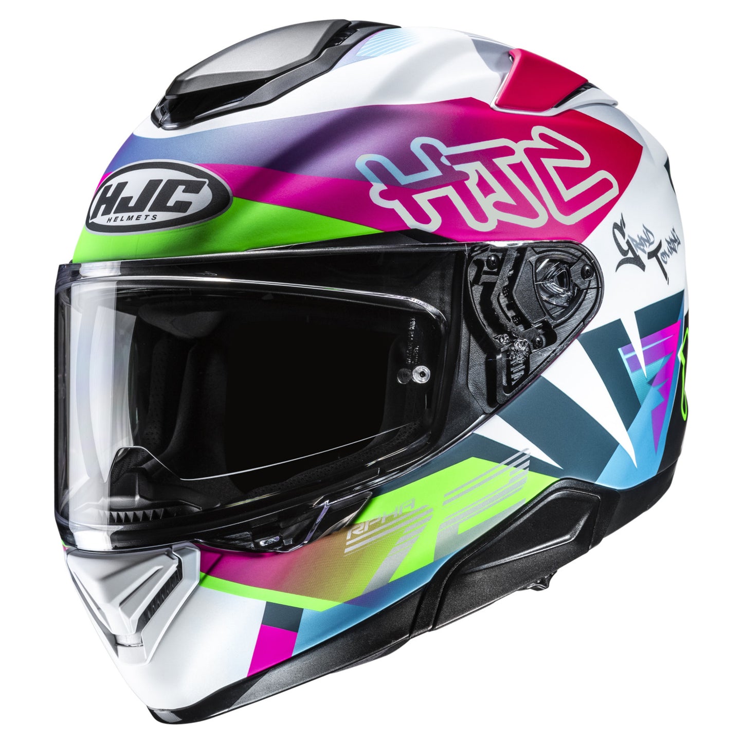 HJC RPHA 72 Helmet Goldy MC-84SF - White / Red / Green