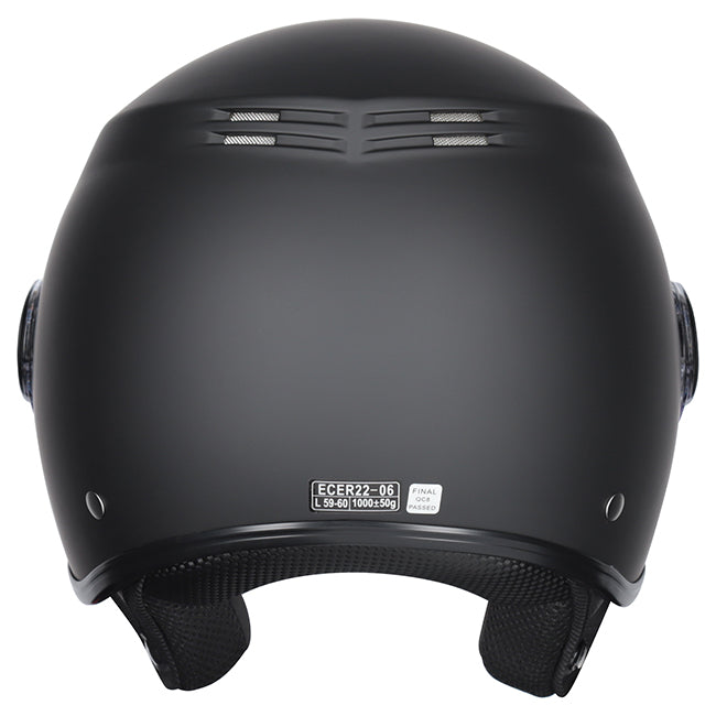 M2R Nimbus Open Face Helmet - Matt Black
