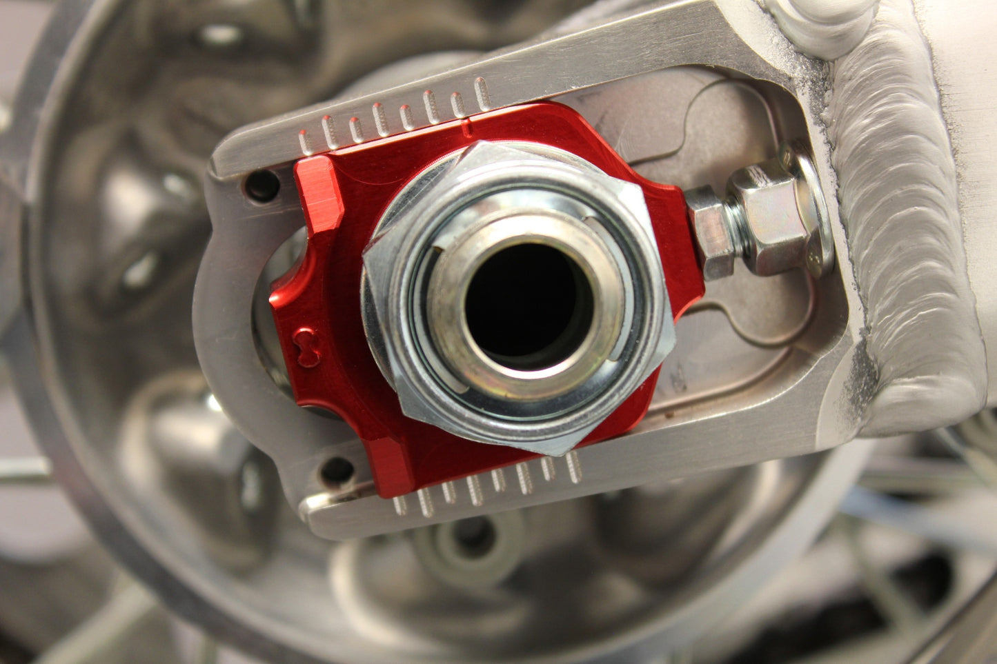 Works Connection Axle Blocks - Red
