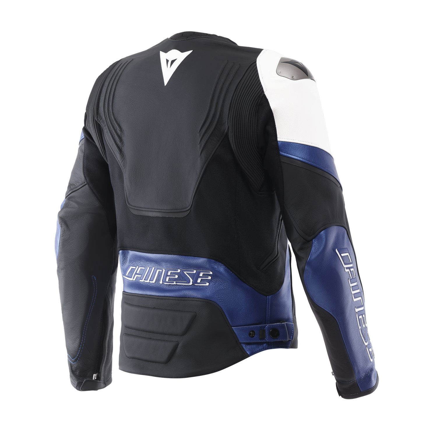Dainese Racing 5 Leather Jacket - Black / White / Blue