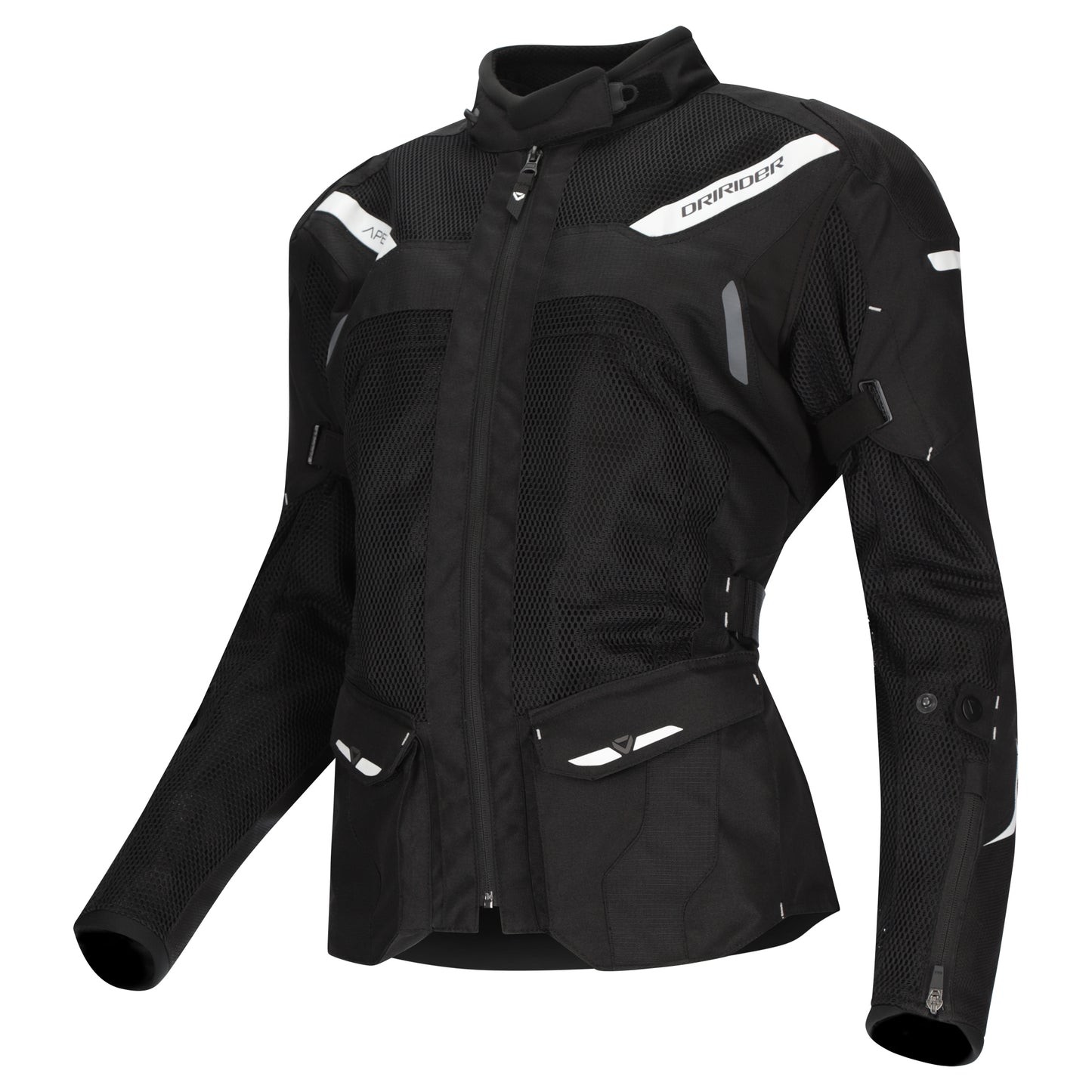 Dririder Women's Apex 6 Airflow Jacket - Black / White