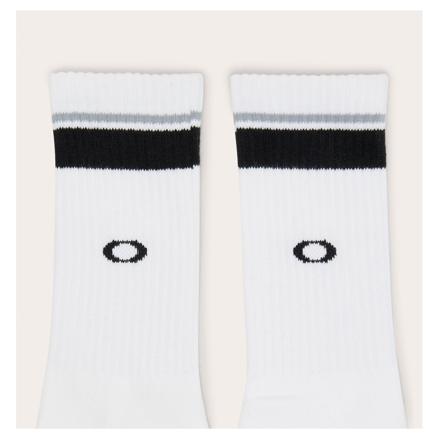 Oakley Essential Socks (3 Pack) - White / Black