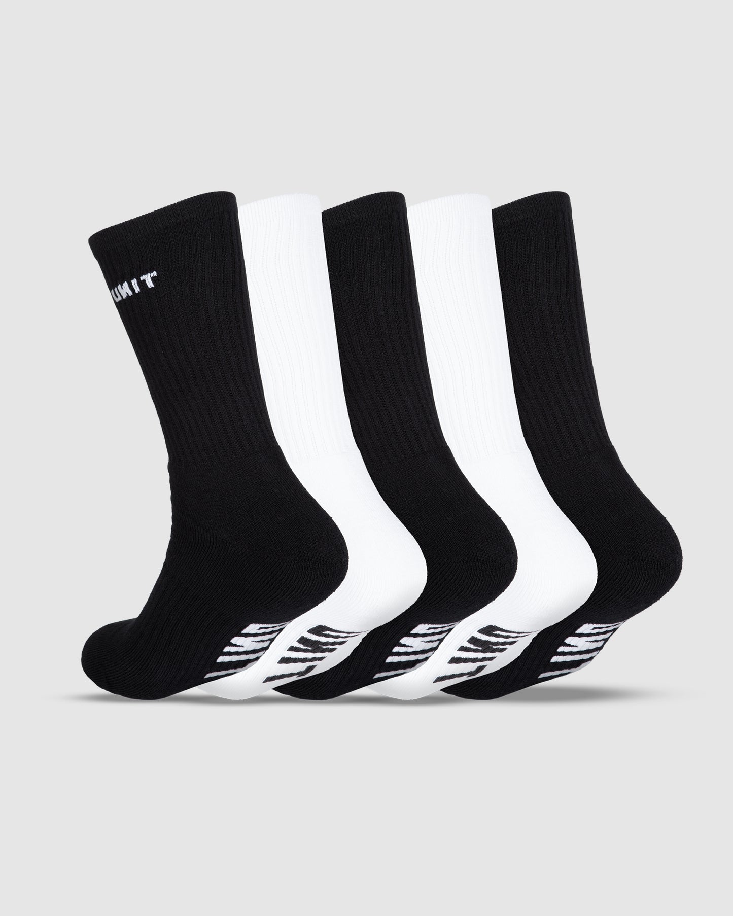 Unit Storm Bamboo Socks 5 Pack - Black / White