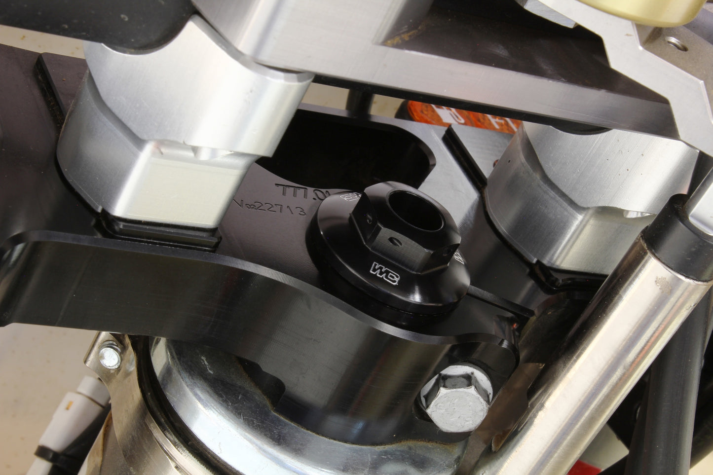 Works Connection Steering Stem Nut - Black