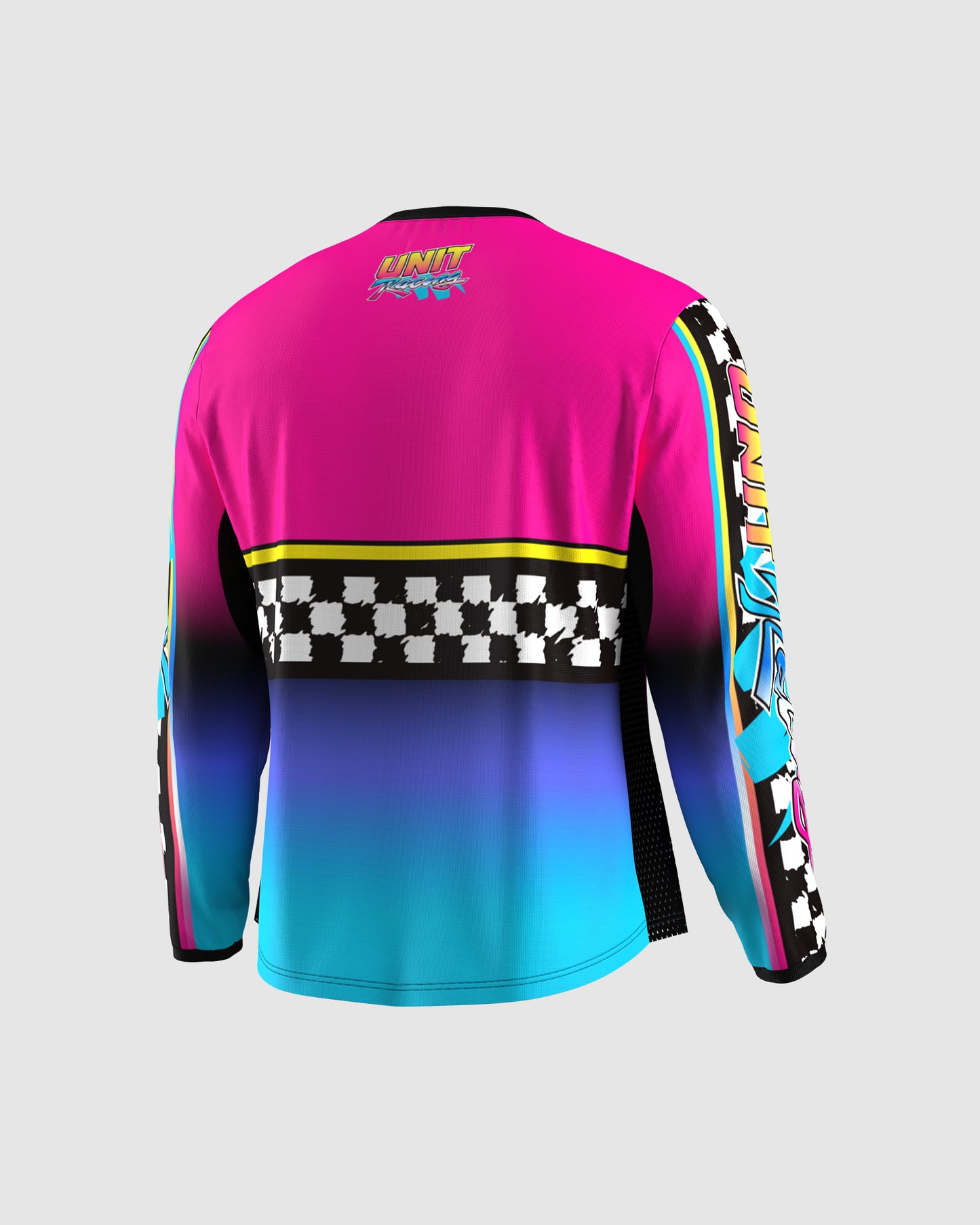 Unit MX26 Kids Turbo Jersey - Pink / Blue