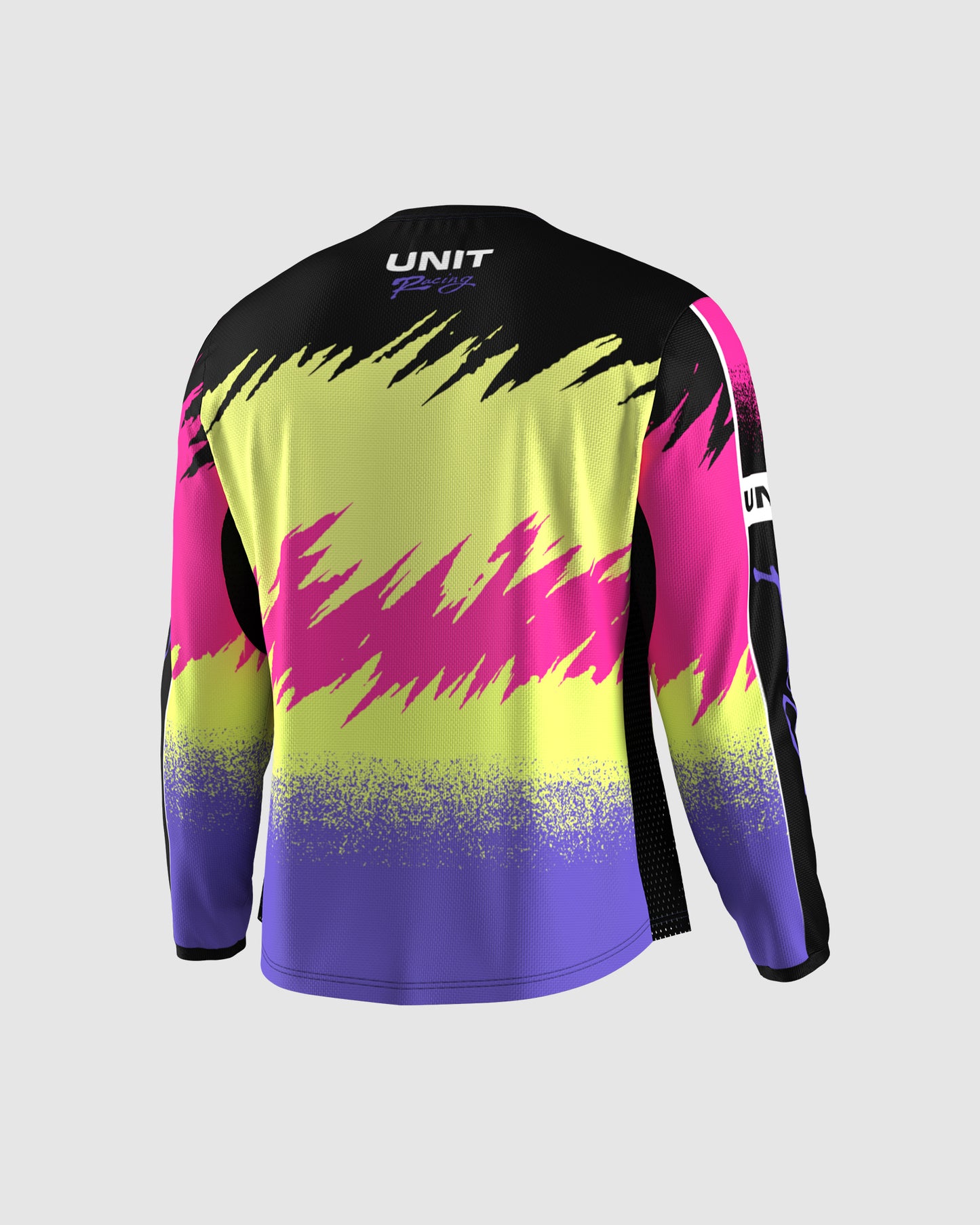 Unit MX26 Kids Electric Jersey - Black / Pink / Yellow