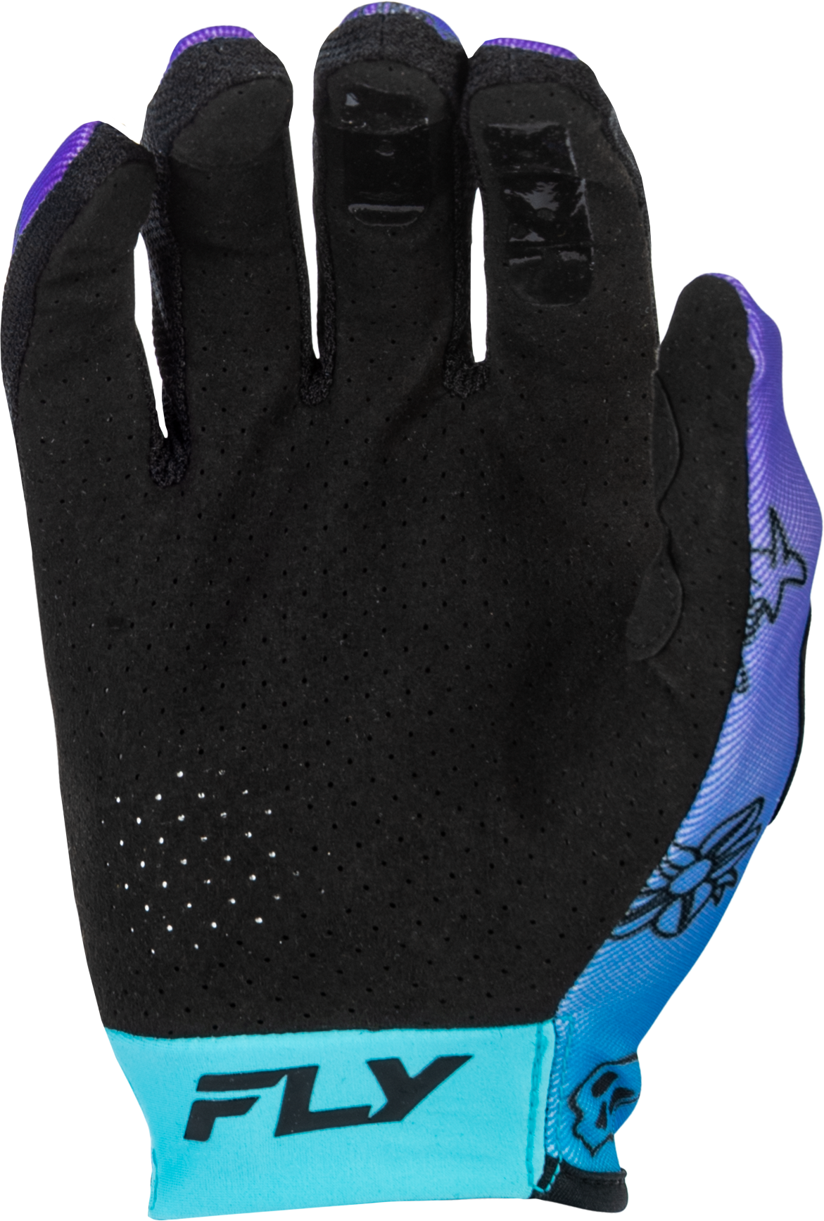 Fly MX26 Youth Outline Gloves - Purple / Blue