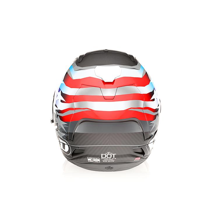 6D ATS-1R Super Patriot Helmet - Red / White / Blue