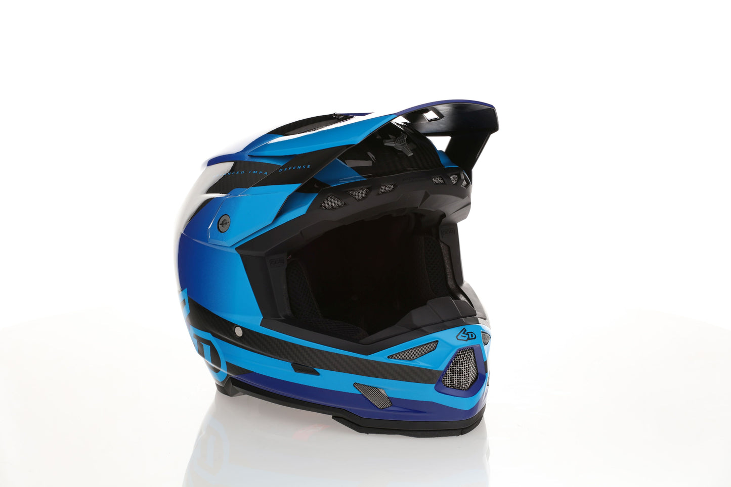 6D ATR-3 Helmet Pure - Gloss Cyan Blue