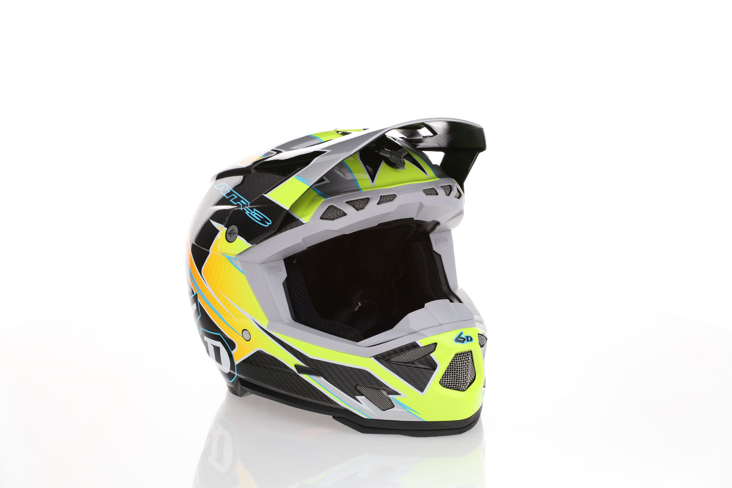 6D ATR-3Y Youth Helmet Reflex - Gloss Neon Yellow