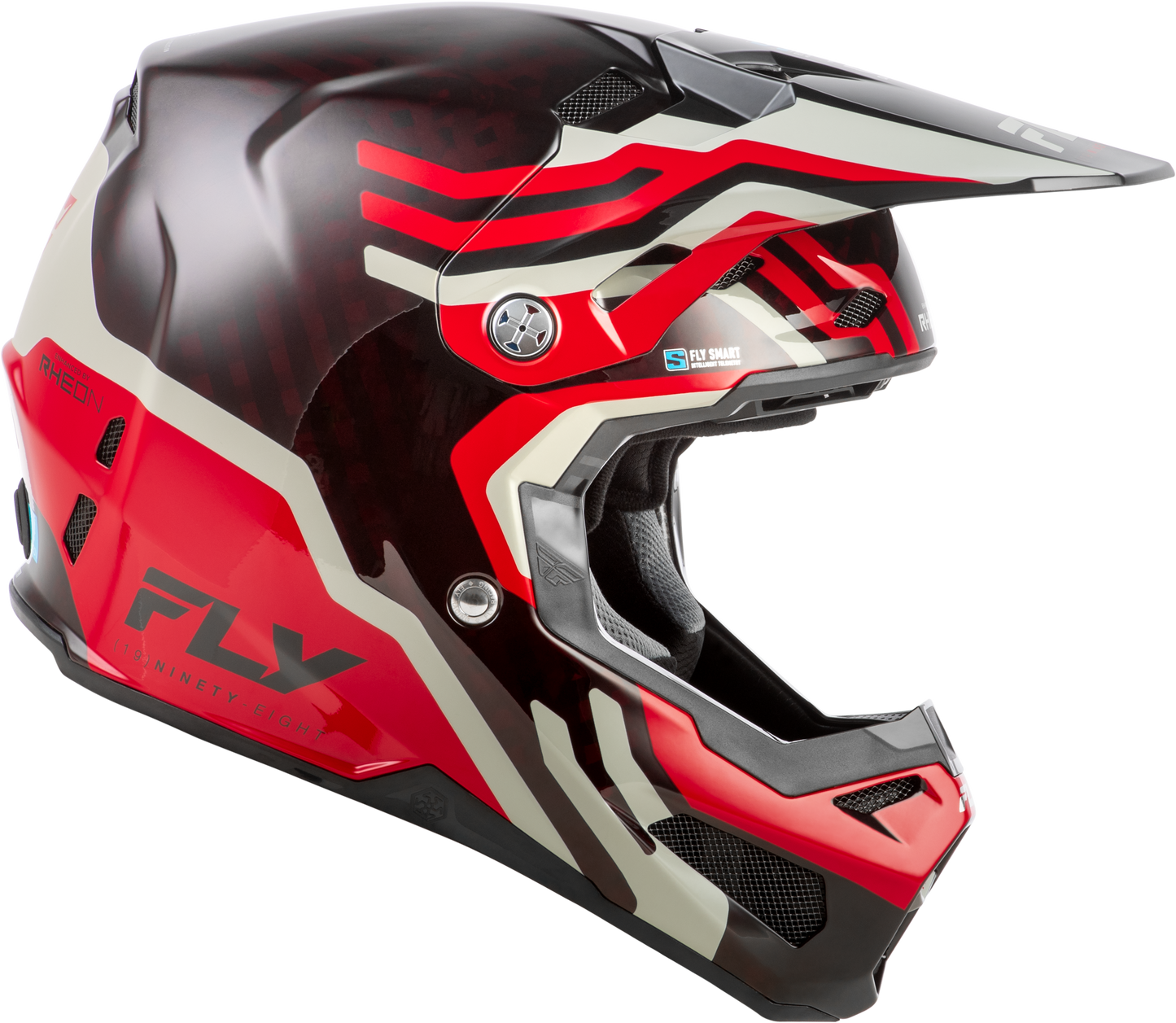 Fly Youth Large Formula S Byte Helmet - Red / Grey
