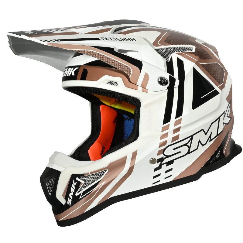 SMK Allterra Helmet X-Sprint - Matt White / Bronze / Black MA172