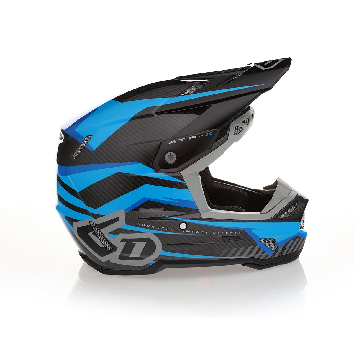 6D ATR-3 Helmet Rival - Gloss Cyan