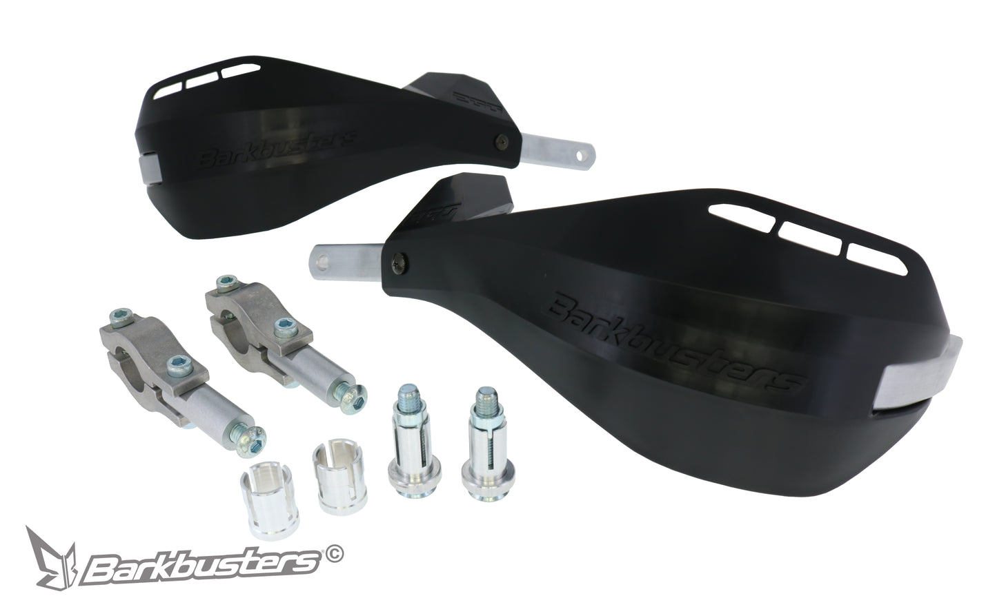 Barkbusters Ego Handguard Two Point Mount (Straight 22mm) - Black - Black