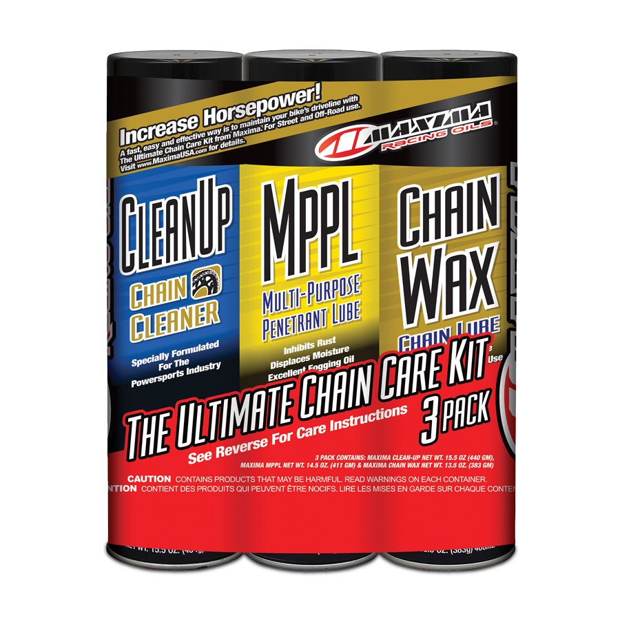 Maxima Chain Wax Ultimate Chain Combo Kit - 3Pk