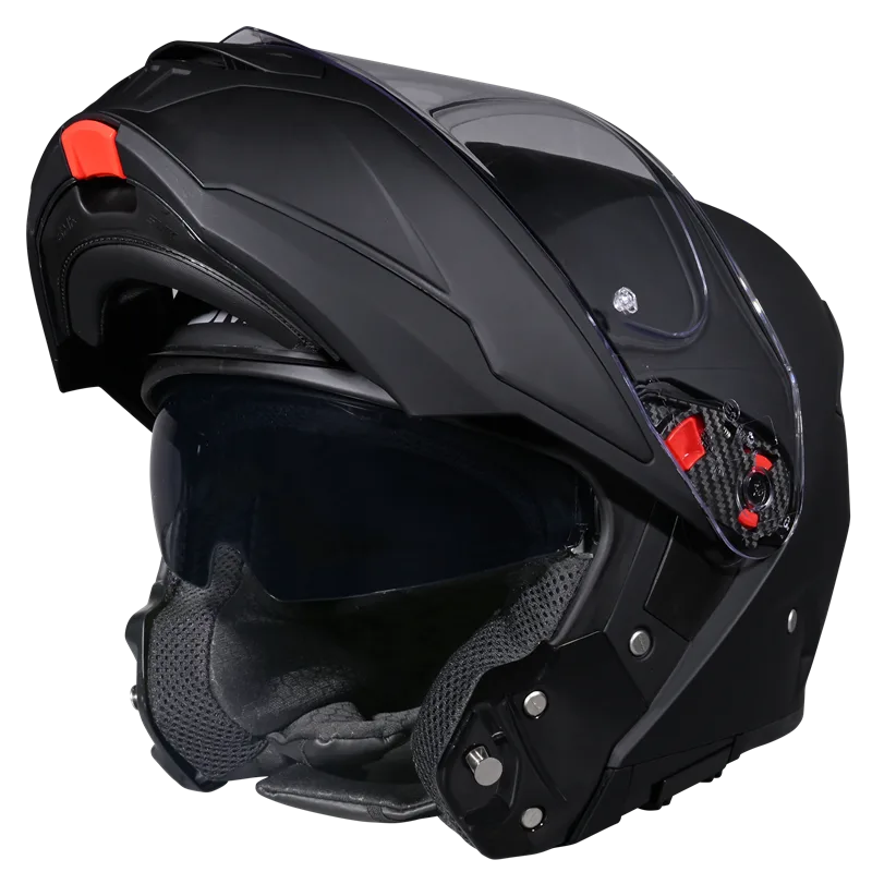 SMK Gullwing Modular Helmet - Black GL200