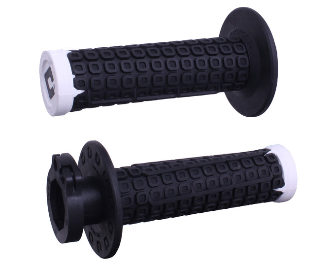 ODI MX V2 Nomad D30 Lock On Grips - Black / White