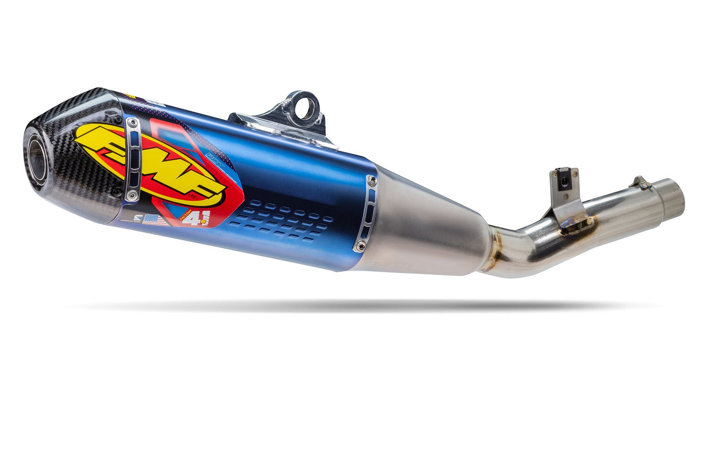 FMF Factory 4.1 RCT Silencer Carbon End Cap - Titanium Anodised (42403)