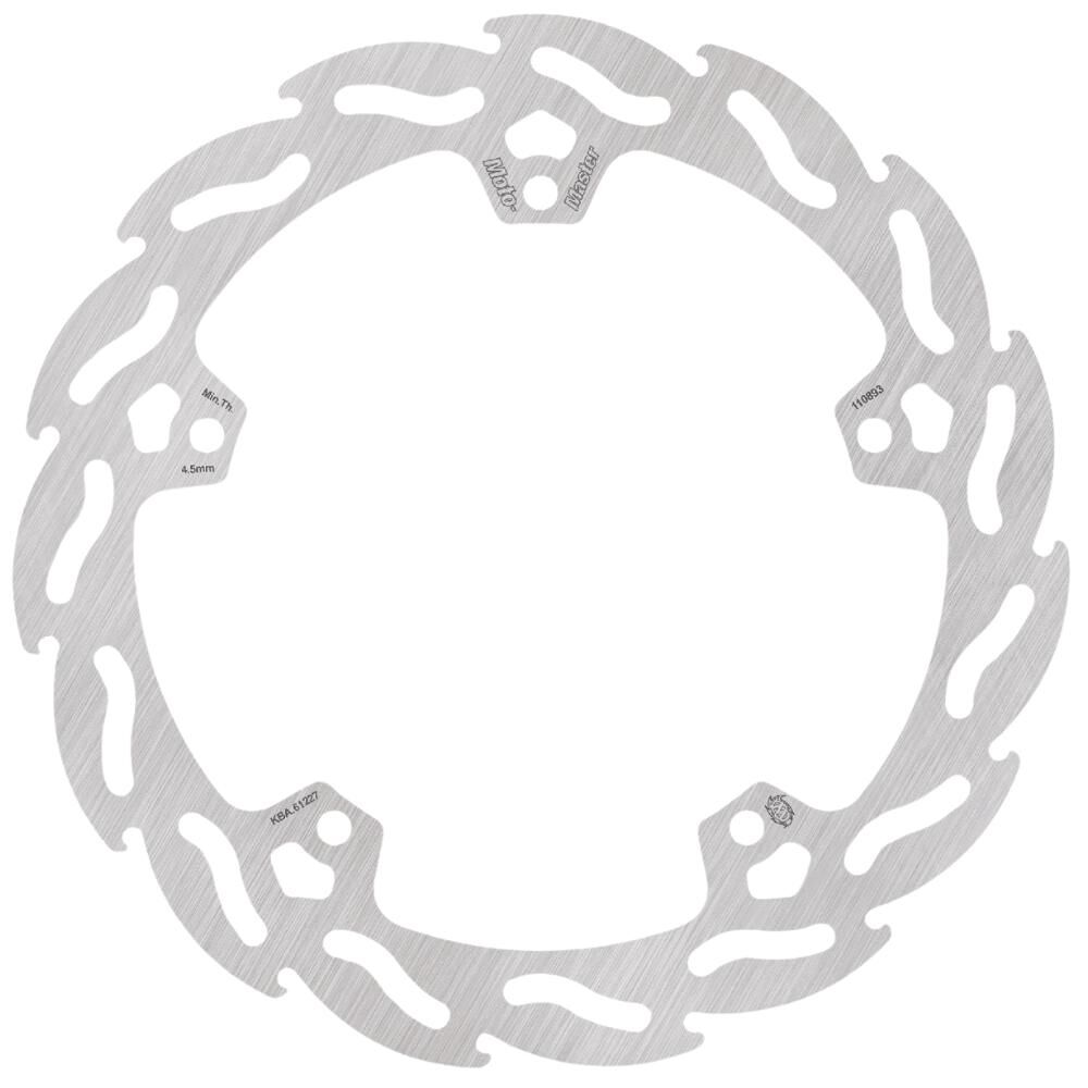 Moto-Master Streetbike Rear Custom Flame Fixed Disc