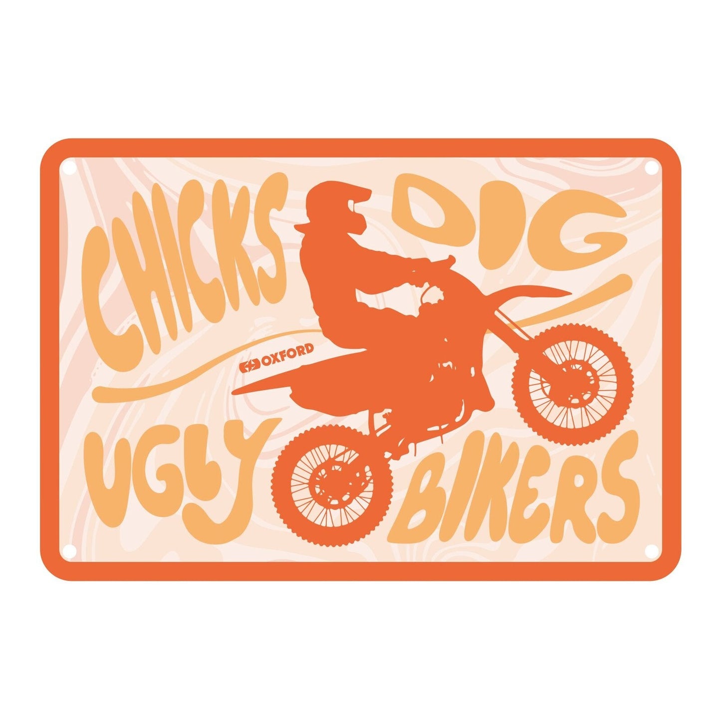 Oxford Metal Sign Chicks Dig - 30cm x 20cm