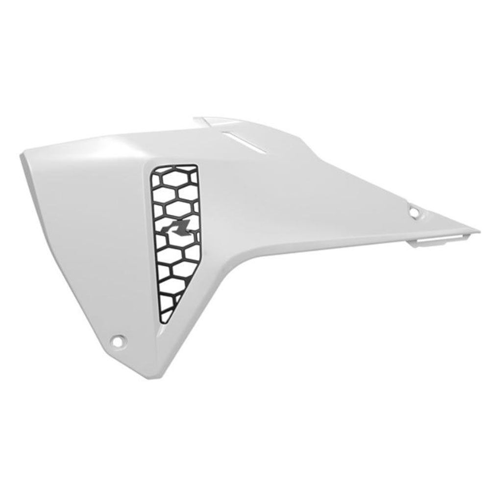 Rtech Radiator Shrouds - White / Black