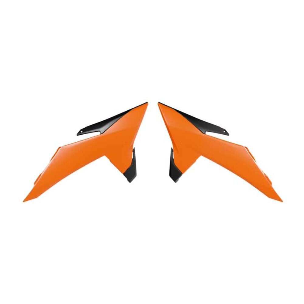 Rtech Radiator Shrouds - Orange / Black