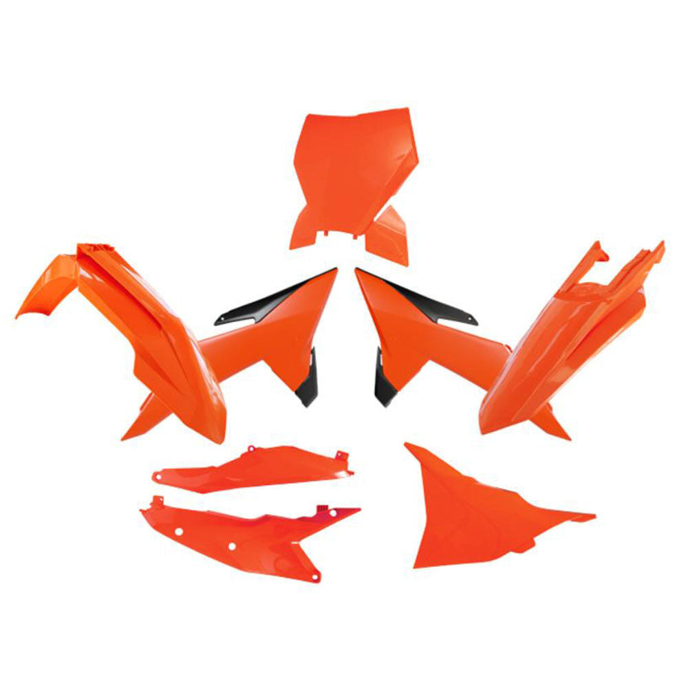 Rtech Plastics Kit 6 Piece - Neon Orange / Black