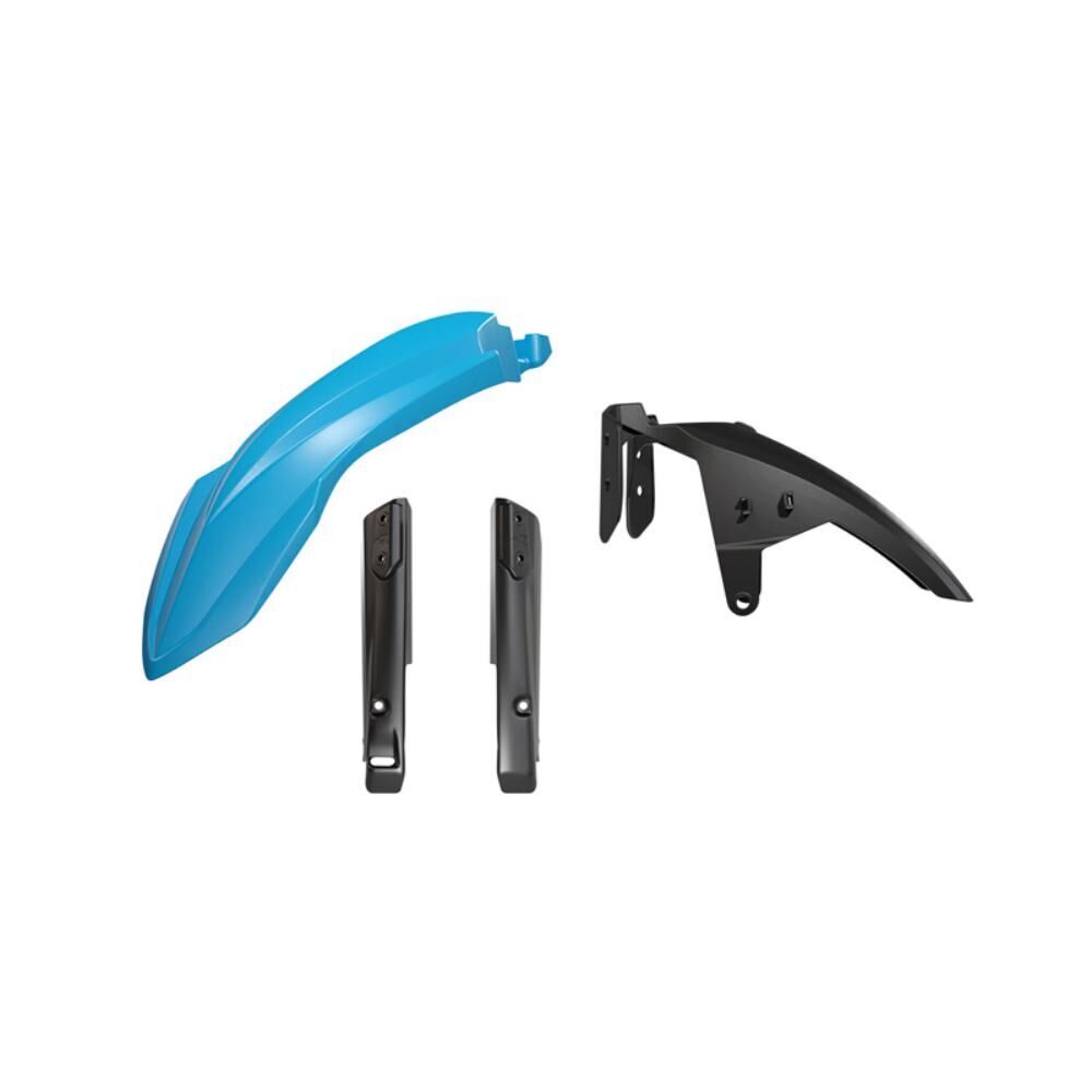 Rtech Front Fender & Fork Guard Kit - Blue / Black