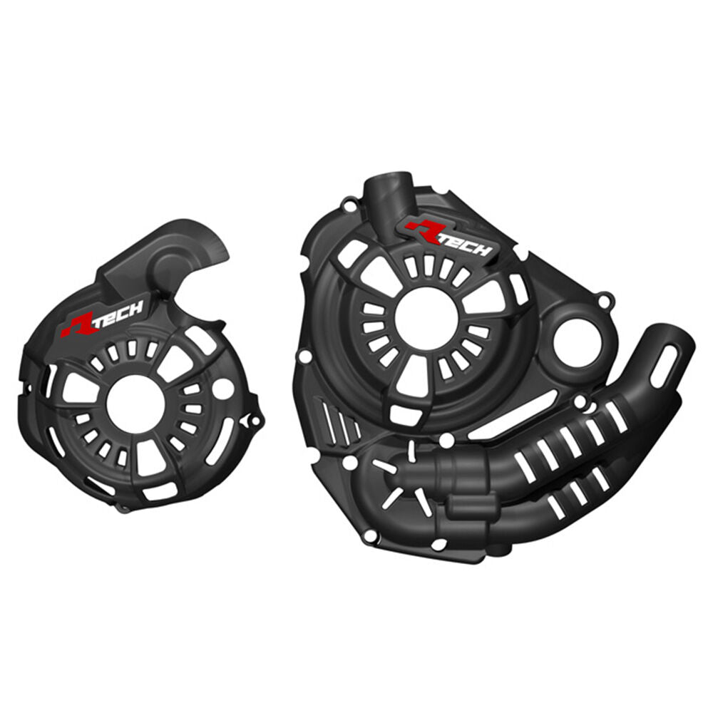 Rtech Revolution T7 Crankcase Protections - Black