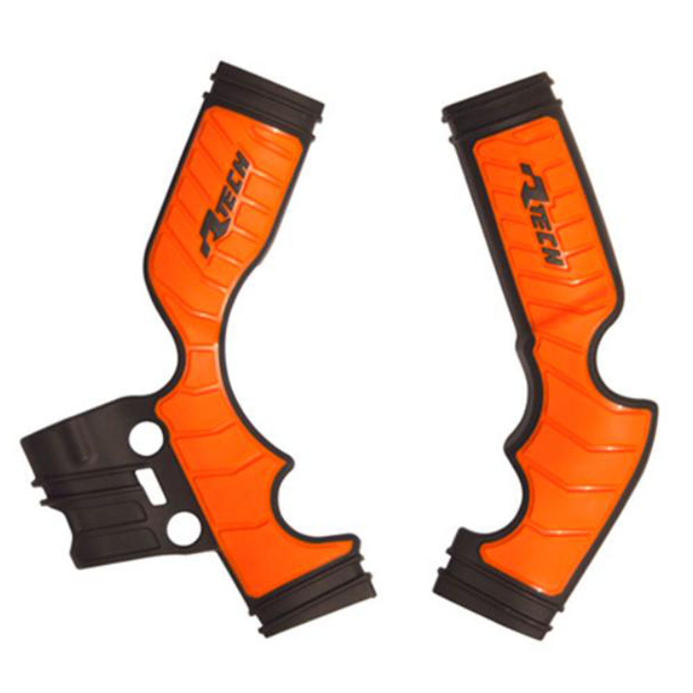 Rtech Frame Protectors - Black / Orange