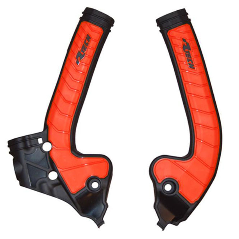 Rtech Frame Protectors - Black / Orange