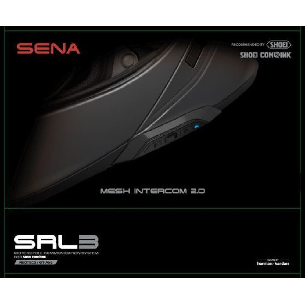 Sena SRL3 Bluetooth Headset for Shoei Neotec 3, GT-Air 3, & J‑Cruise 3 - Single