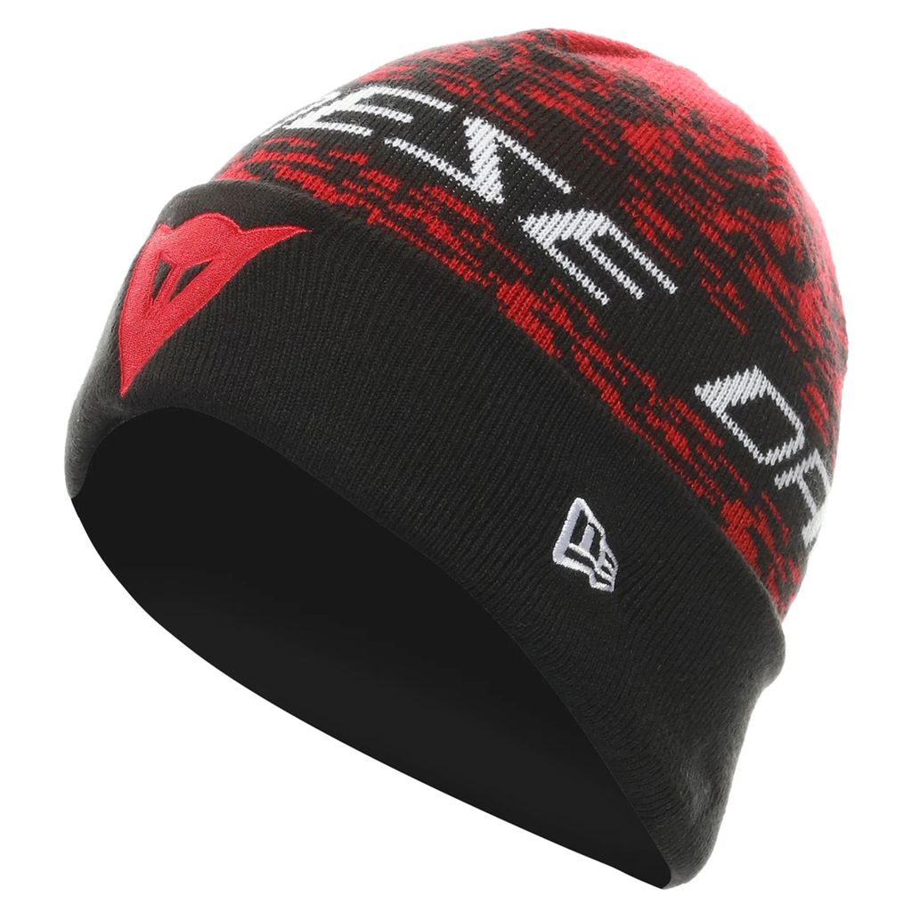 Dainese Casual Demon Camo Cuff Beanie - Black / Red