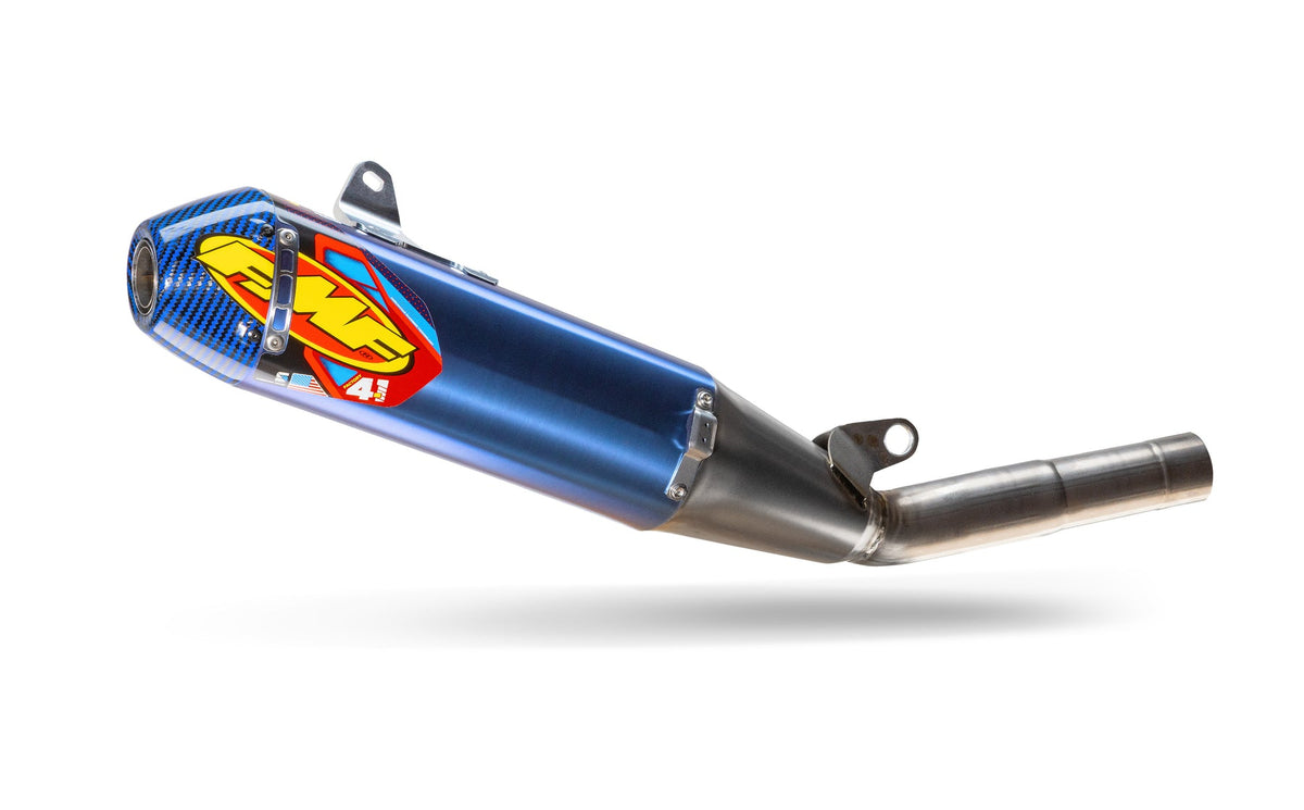 FMF Factory 4.1 RCT Slip-On Muffler Blue Carbon Cap - Titanium (044498)