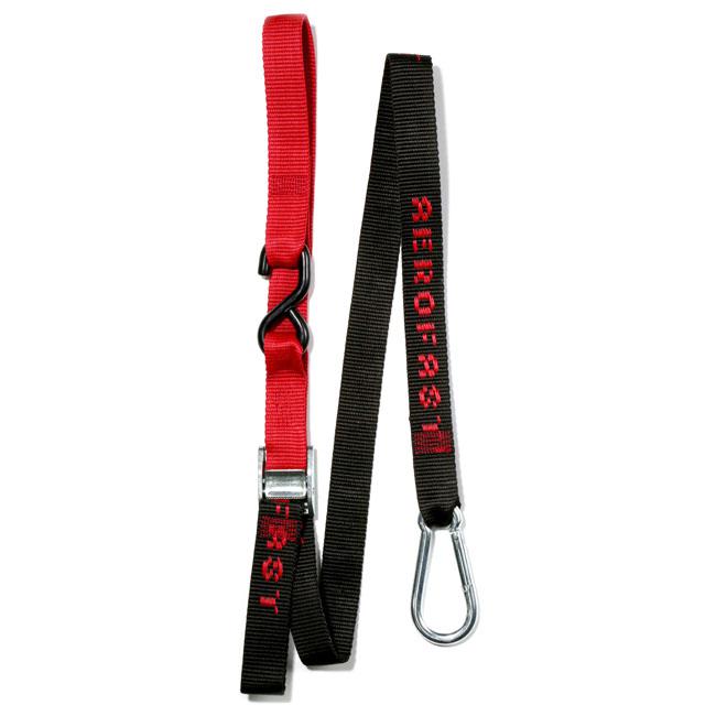 Aerofast MC37K Karabiner Tie Down 37mm - Red / Black (2 pack)