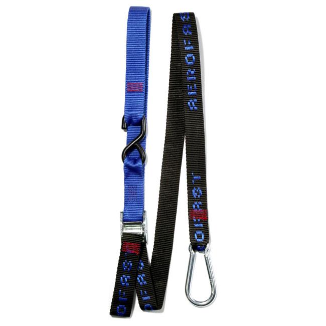Aerofast MC37K Karabiner Tie Down 37mm - Blue/ Black (2 pack)