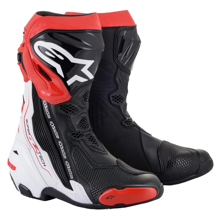 Alpinestars Supertech R V2 Boots - Black / White / Red