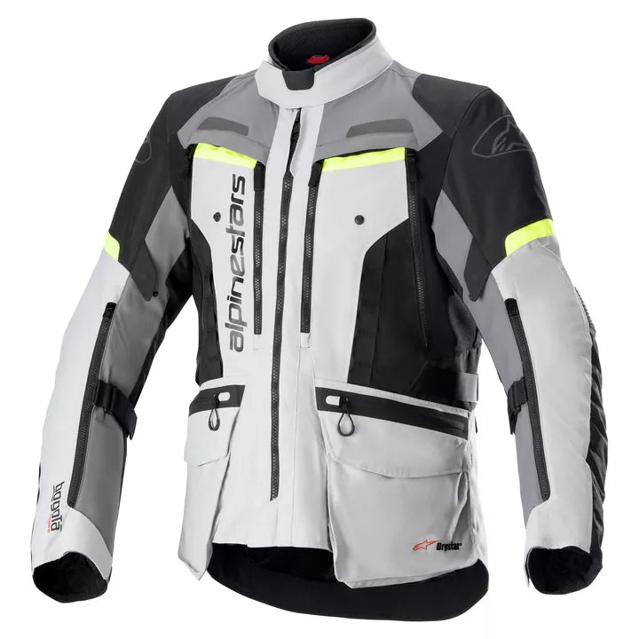 Alpinestars Bogota Pro Drystar Jacket - Grey / Fluro Yellow
