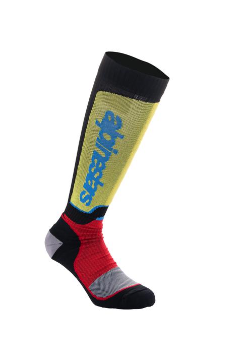 Alpinestars MX Plus Socks - Black Red Blue