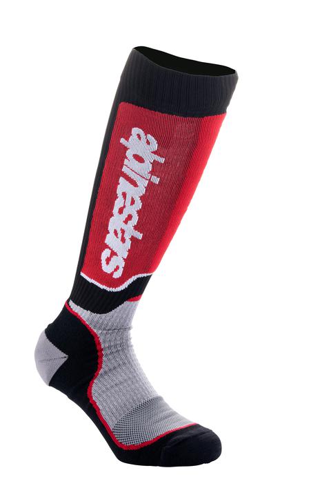 Alpinestars Youth MX Plus Socks - Black / Grey / Red