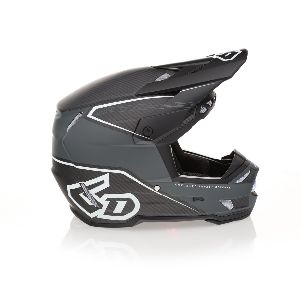 6D ATR-3 Helmet Zone - Grey / Matt White