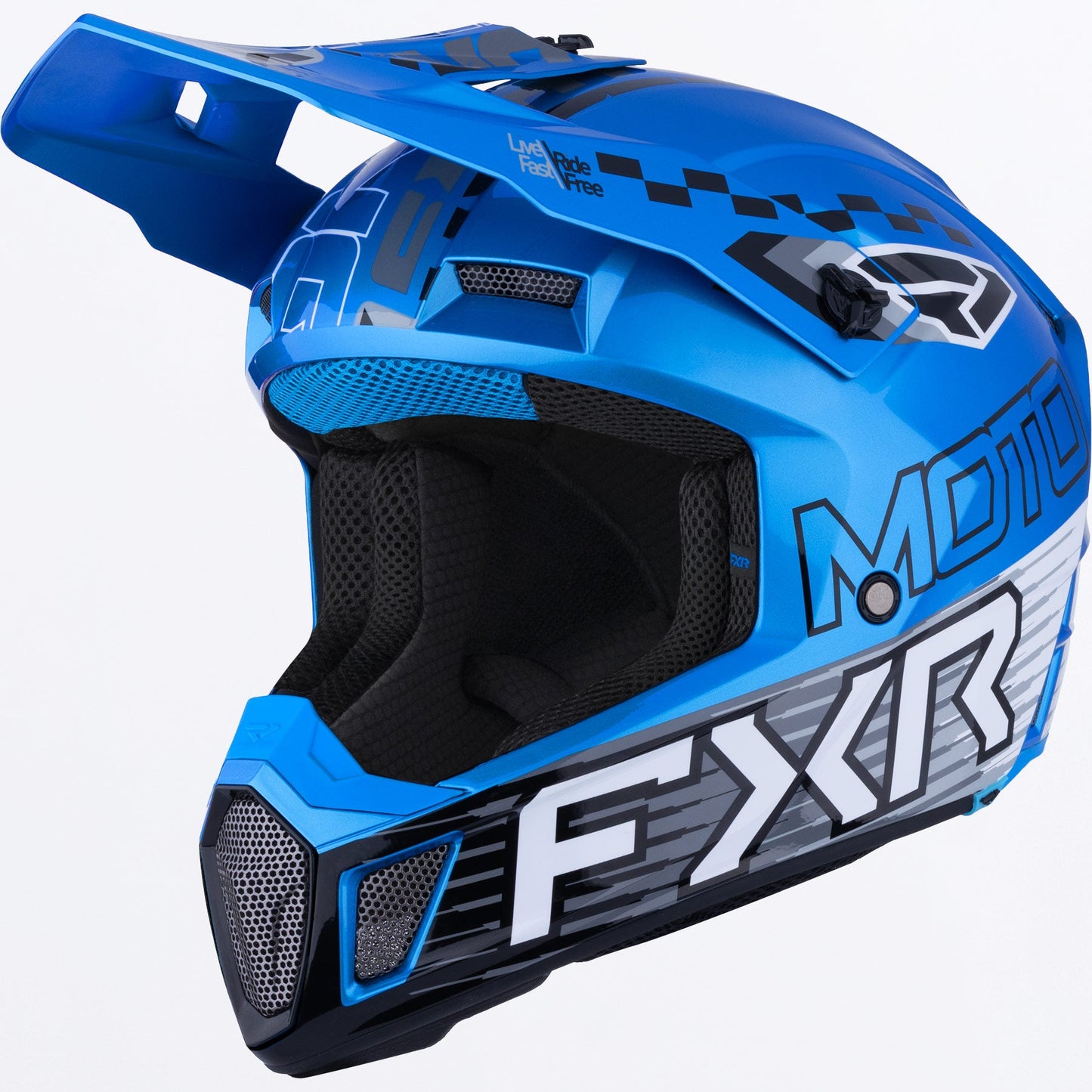FXR Clutch Race Div Helmet - Blue