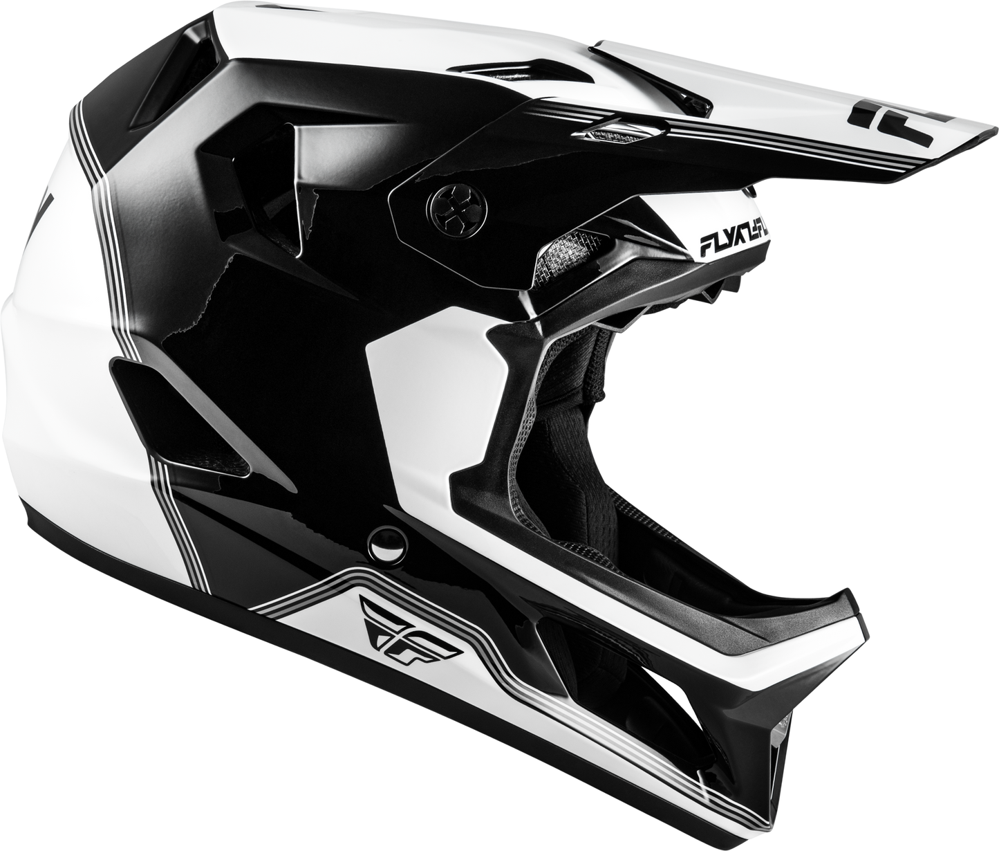 Fly Youth Rayce MTB Helmet - Black / White