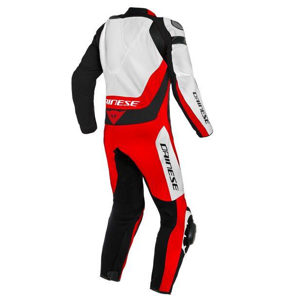 Dainese Assen 2 1-Piece Perforated Suit - White / Red / Black
