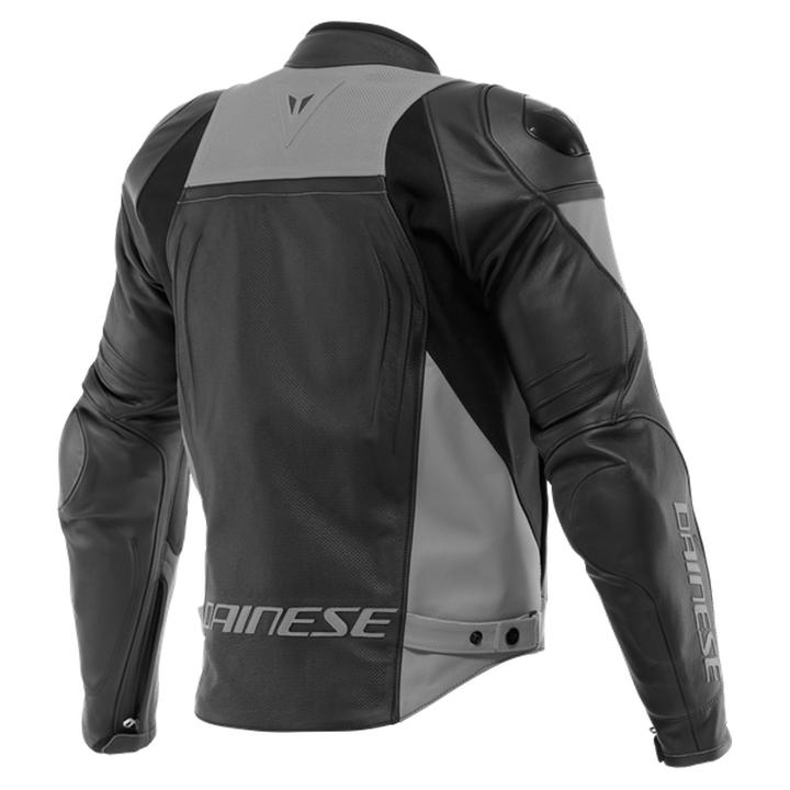 Dainese Racing 4 Perforated Leather Jacket - Black / Grey