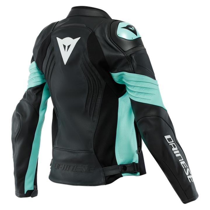 Dainese Racing 4 Perforated Leather Women's Jacket - Aqua / Black